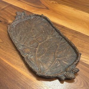 Pine Bough Decorative Tray by Black Forest Decor